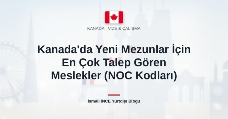 Kanada’da Yeni Mezunlar İçin En Çok Talep Gören Meslekler (NOC Kodları)