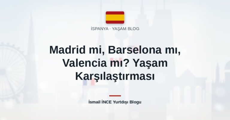 Madrid mi, Barselona mı, Valencia mı? Yaşam Karşılaştırması